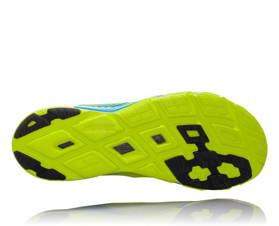 Zapatillas Running Hoka One One Hombre - Evo Carbon Rocket - Verde/Azules - LPF854069